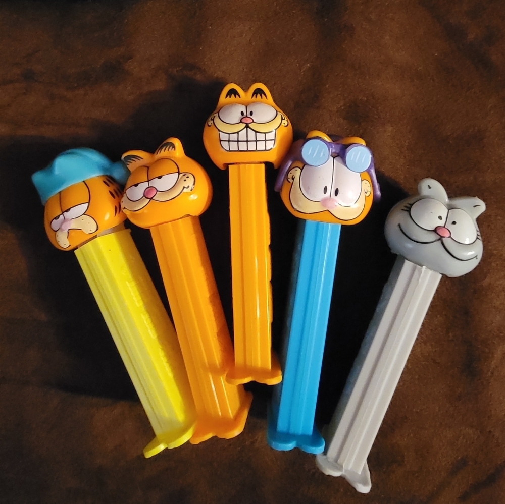 Vintage Garfield and Friends Pez Dispensers